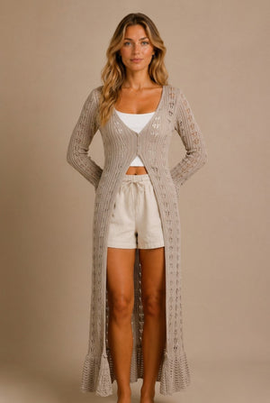Volterra Open-Knit Cardigan
