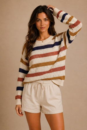 Chianti Striped Sweater