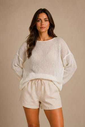 Barolo Sheer Knit Sweater