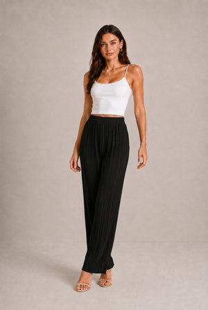 Barolo Pleated Wide-Leg Pants