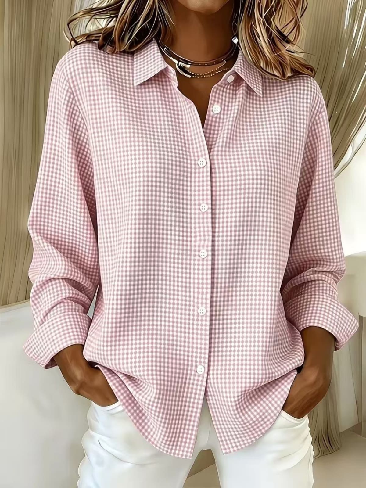 Perugia Gingham Long Sleeve Shirt