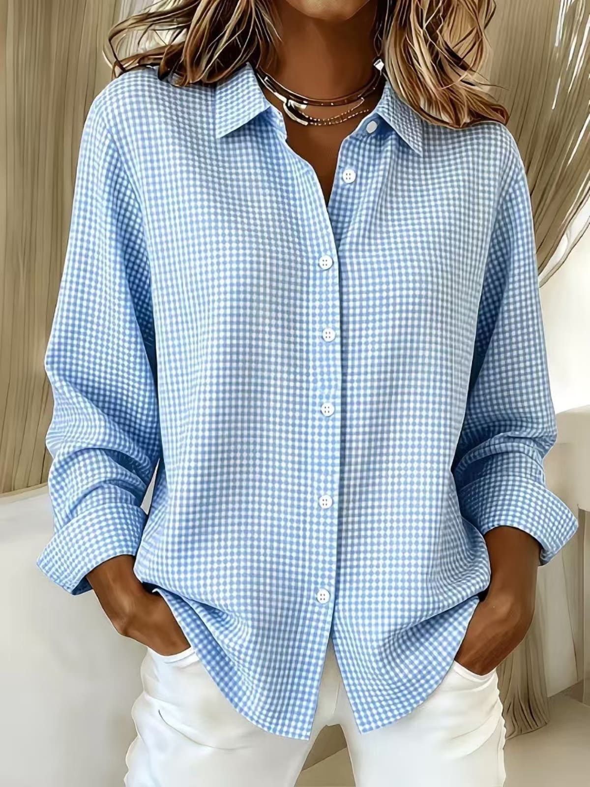 Perugia Gingham Long Sleeve Shirt