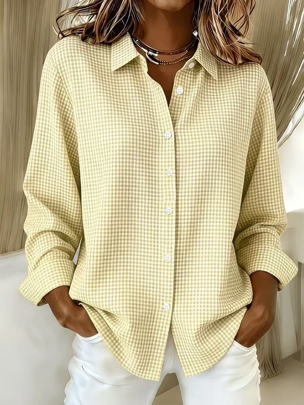 Perugia Gingham Long Sleeve Shirt