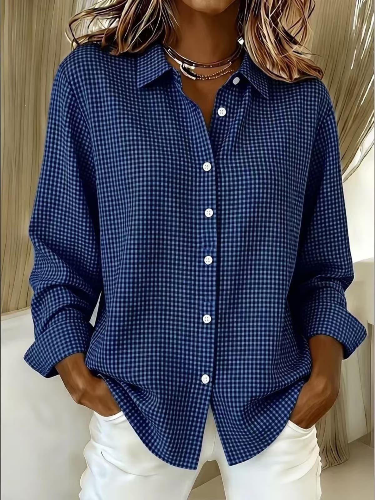 Perugia Gingham Long Sleeve Shirt