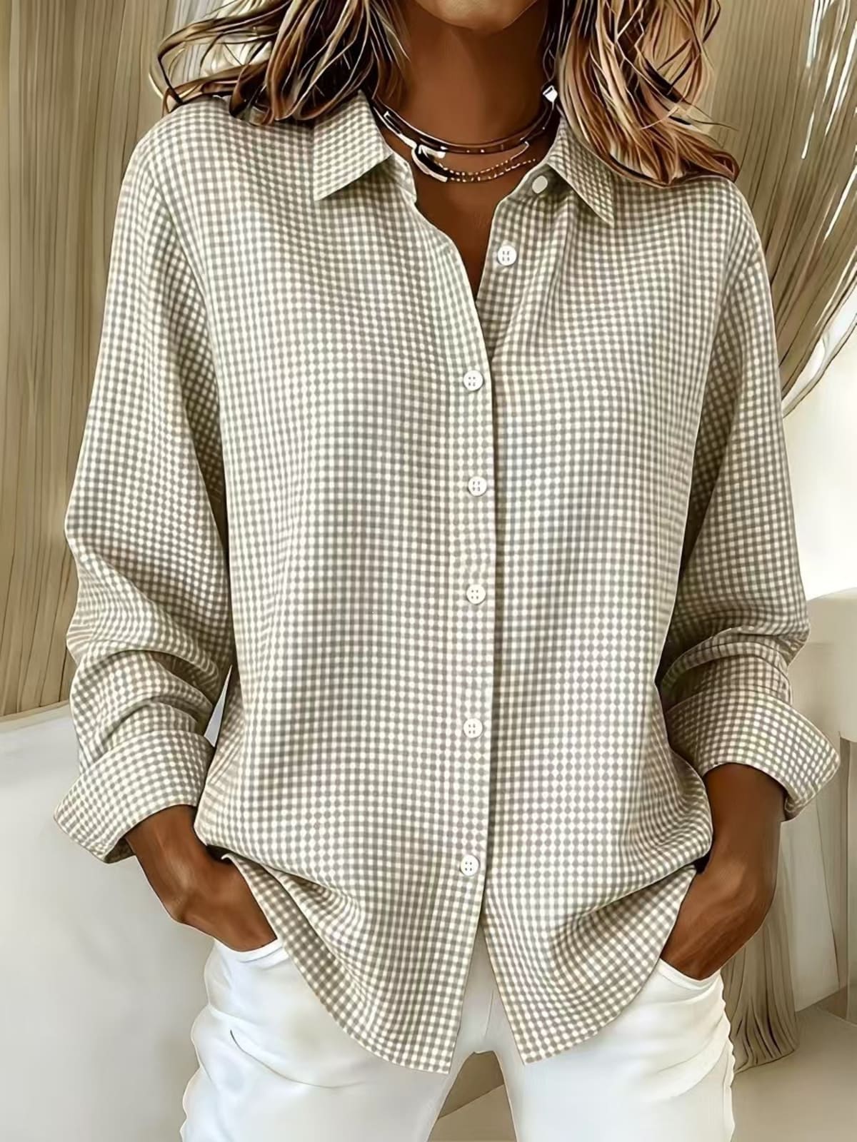 Perugia Gingham Long Sleeve Shirt