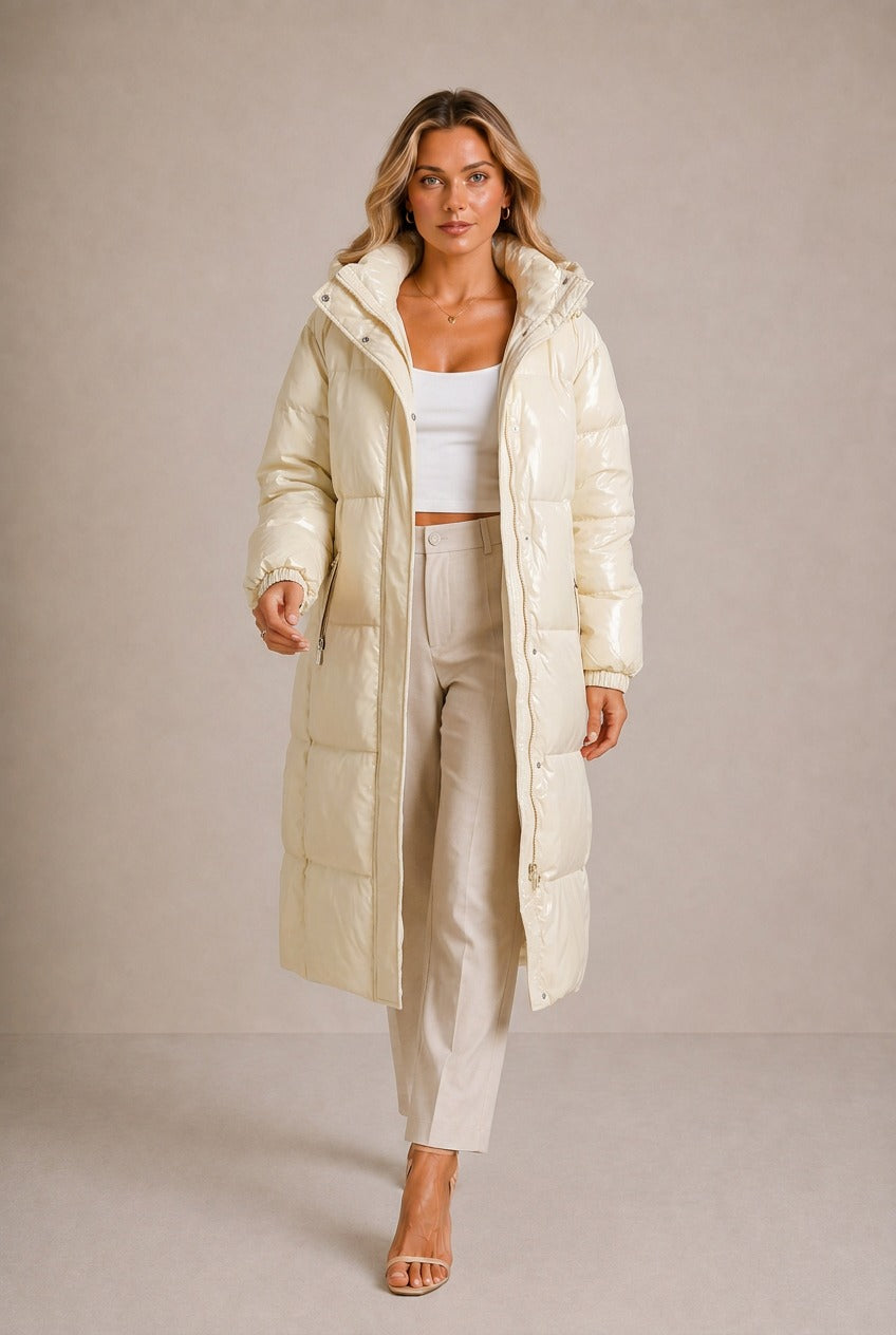Arezzo Quilted Long Puffer Jacket