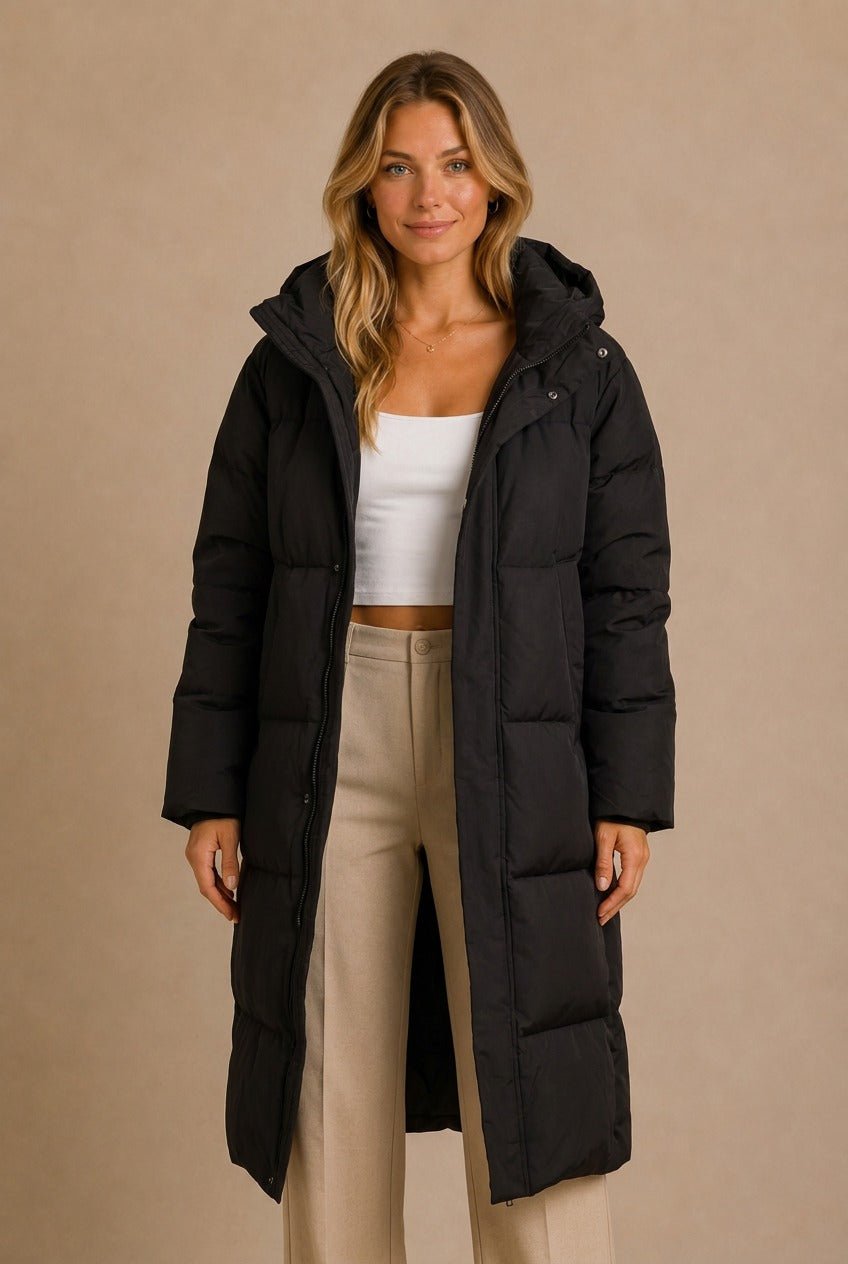Arezzo Quilted Long Puffer Jacket