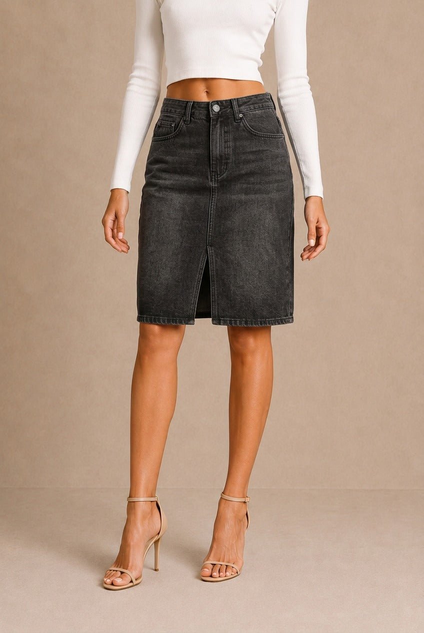 Cortona Slit Pencil Skirt