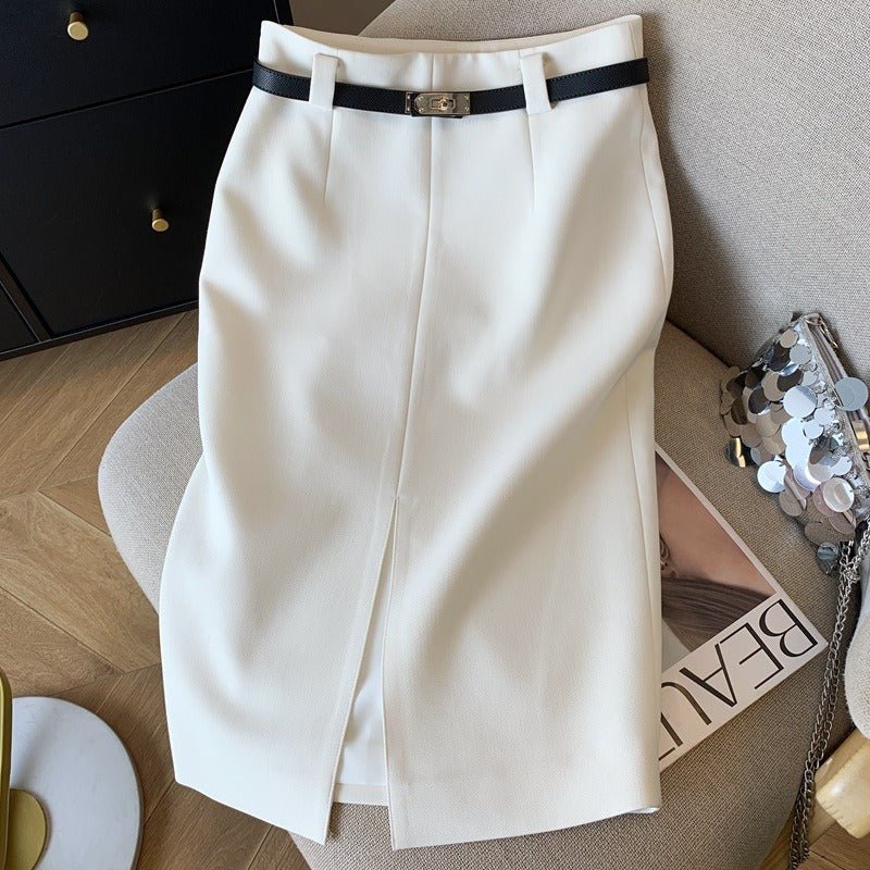 Orvieto Belted Pencil Midi Skirt