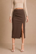 Siena Ruched Pencil Skirt