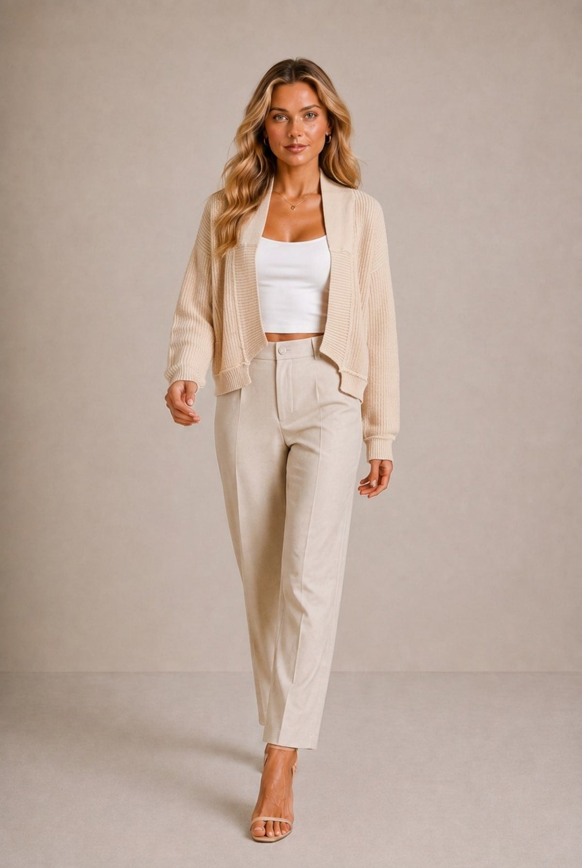 Beaune Ribbed Knit Cardigan Sweater