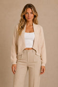 Beaune Ribbed Knit Cardigan Sweater
