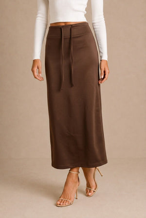 Siena Drawstring Maxi Skirt