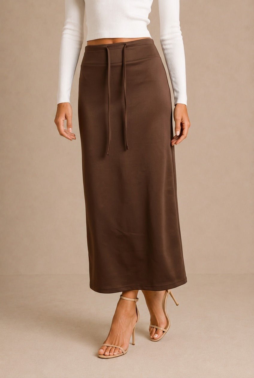 Siena Drawstring Maxi Skirt