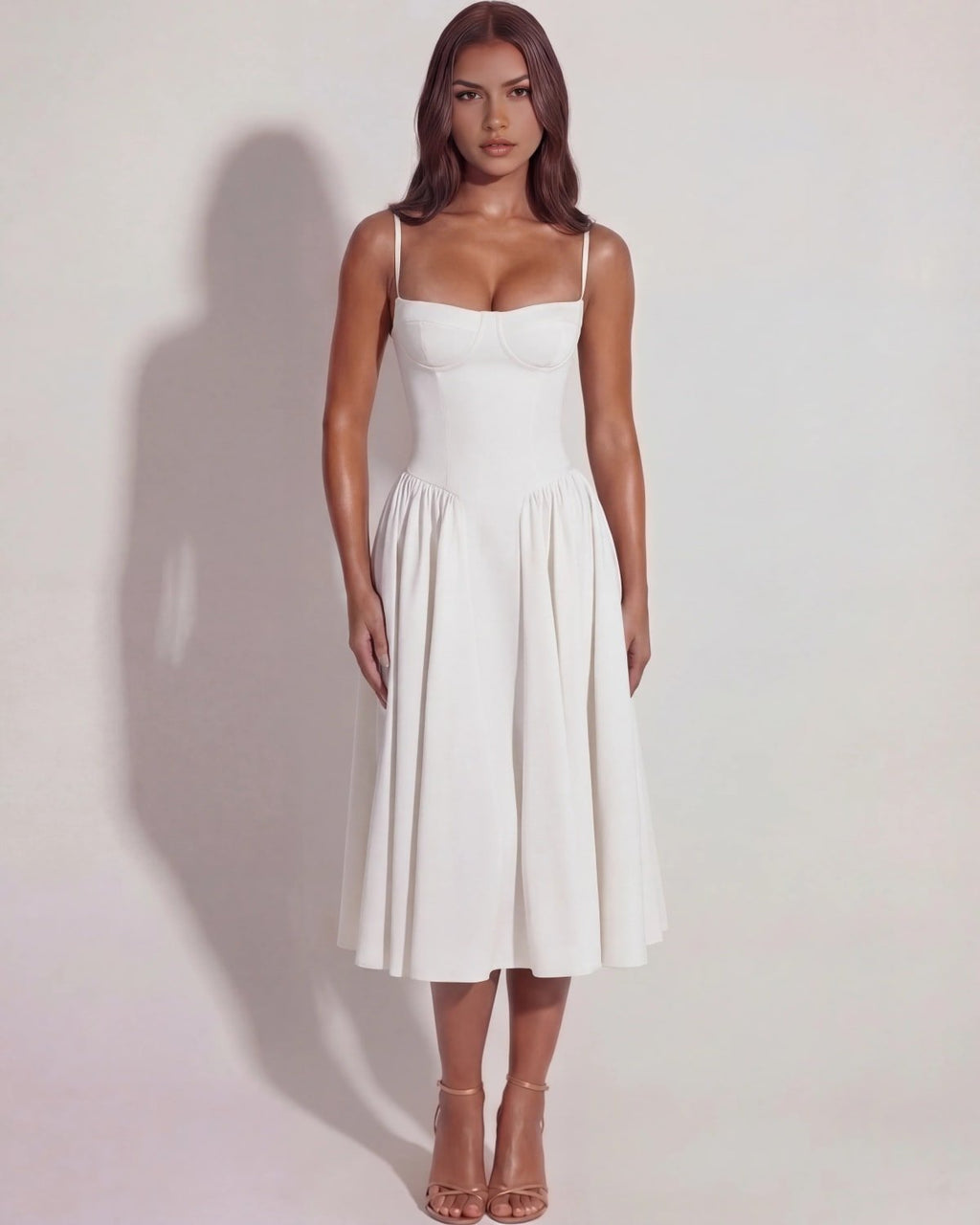 Montalcino Pleated Midi Dress