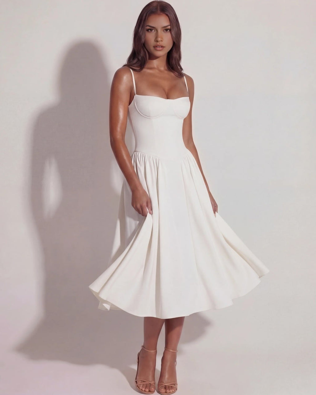 Montalcino Pleated Midi Dress