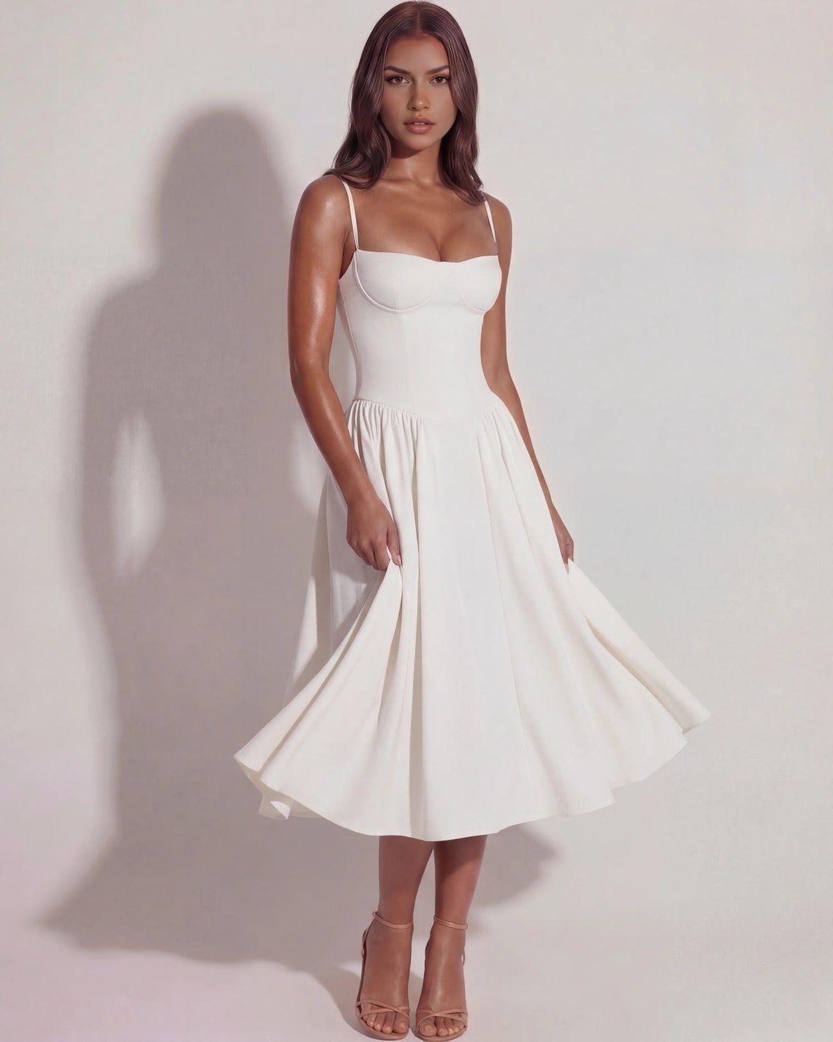 Montalcino Pleated Midi Dress
