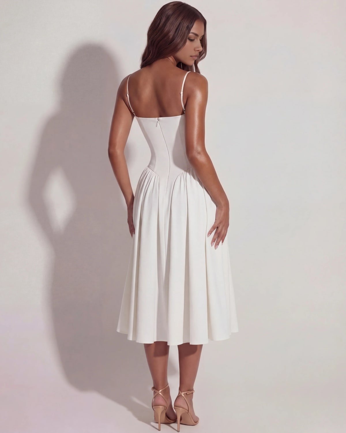 Montalcino Pleated Midi Dress