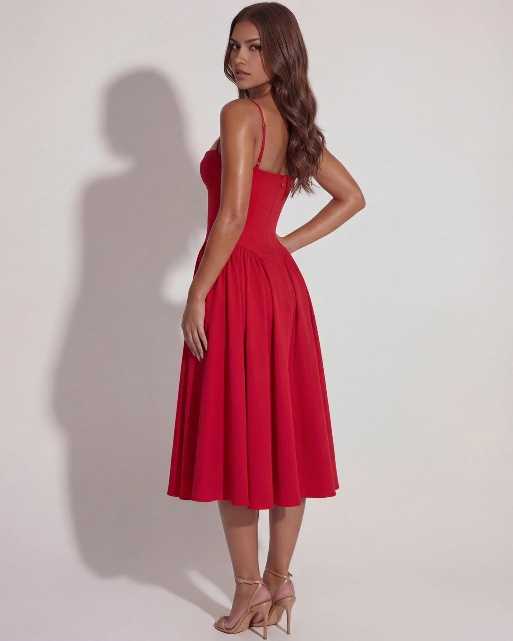 Montalcino Pleated Midi Dress
