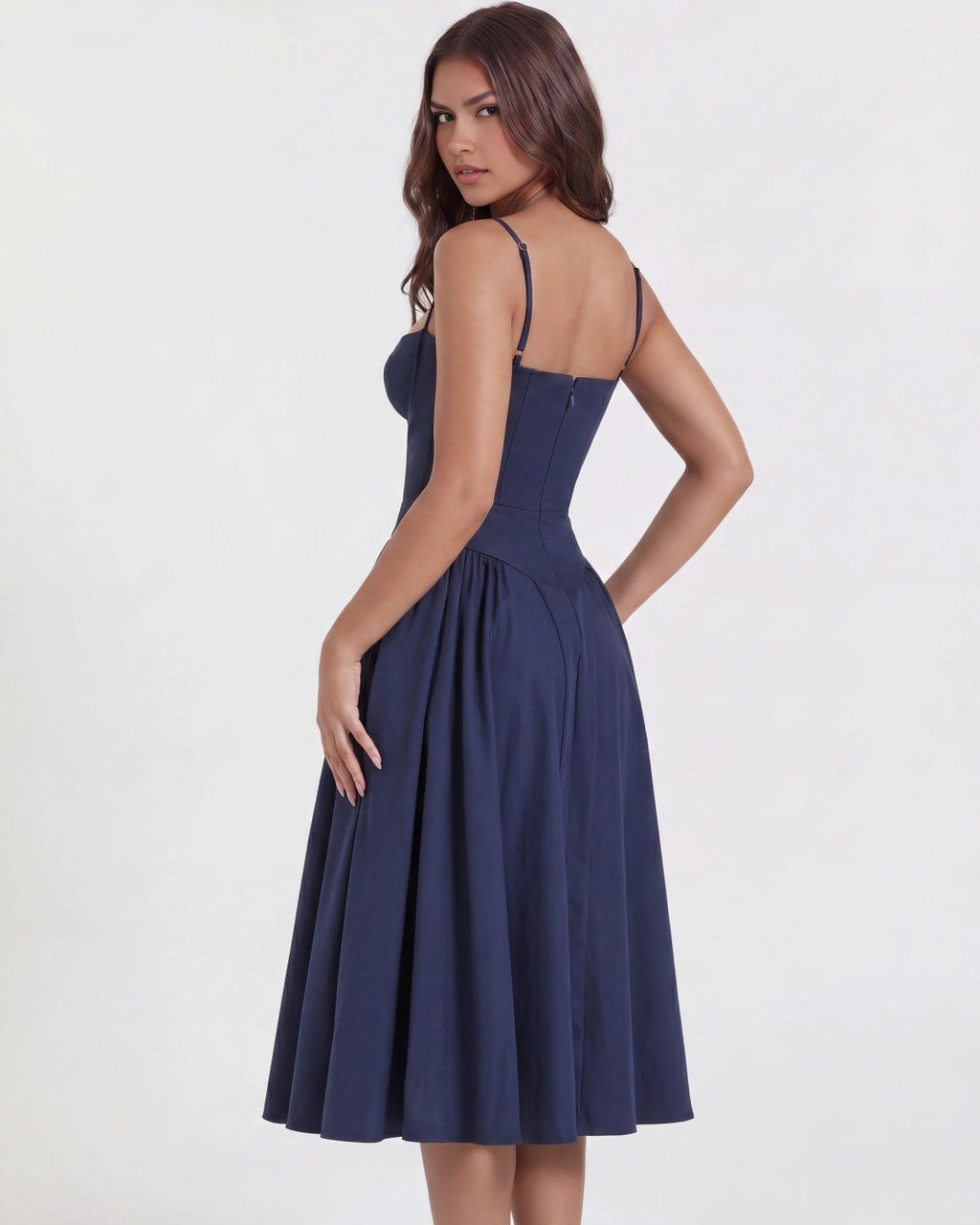Montalcino Pleated Midi Dress