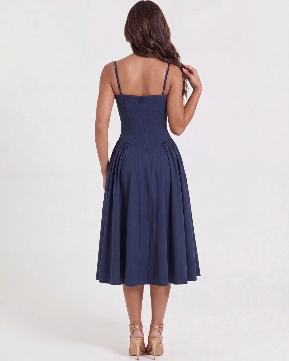 Montalcino Pleated Midi Dress