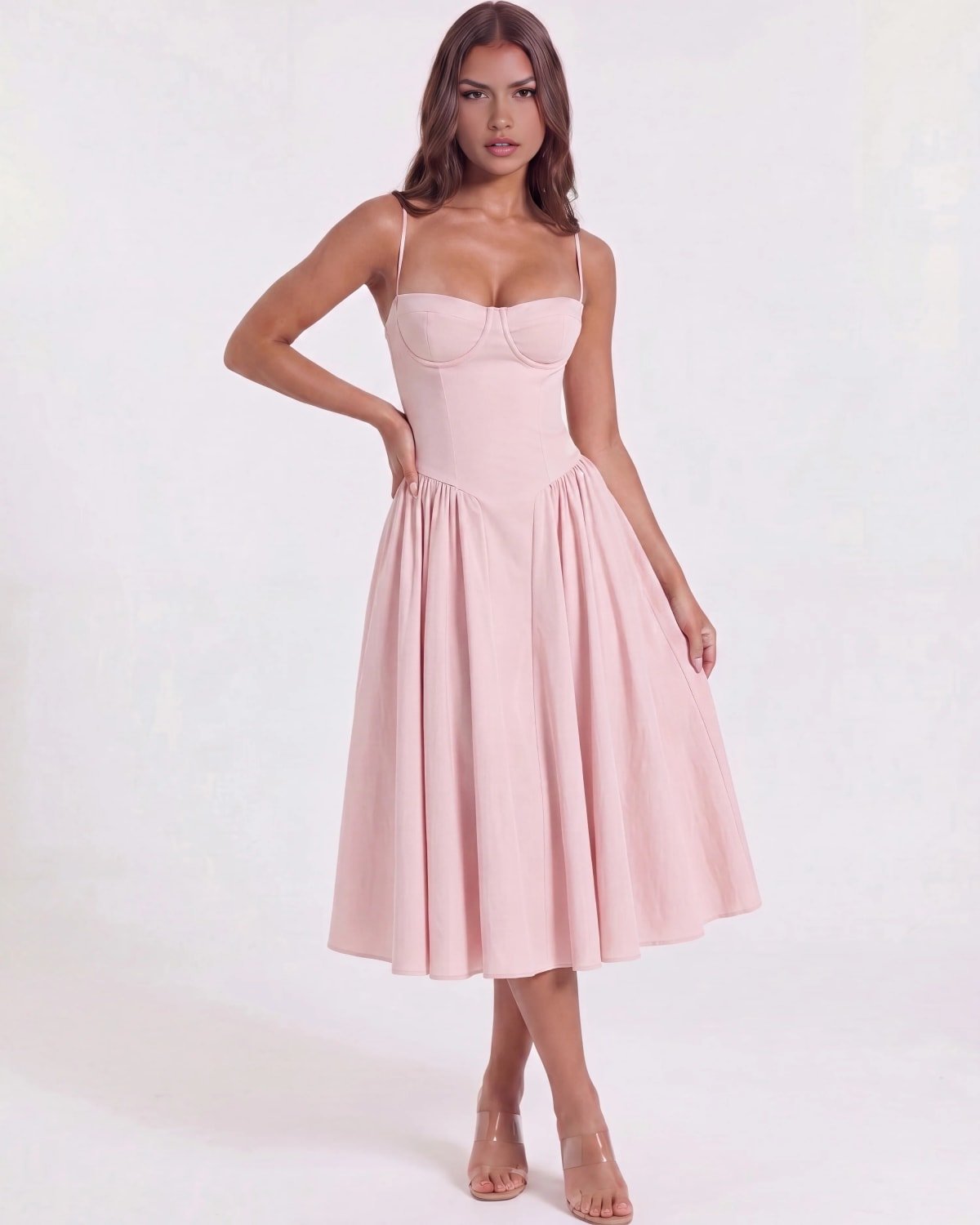 Montalcino Pleated Midi Dress