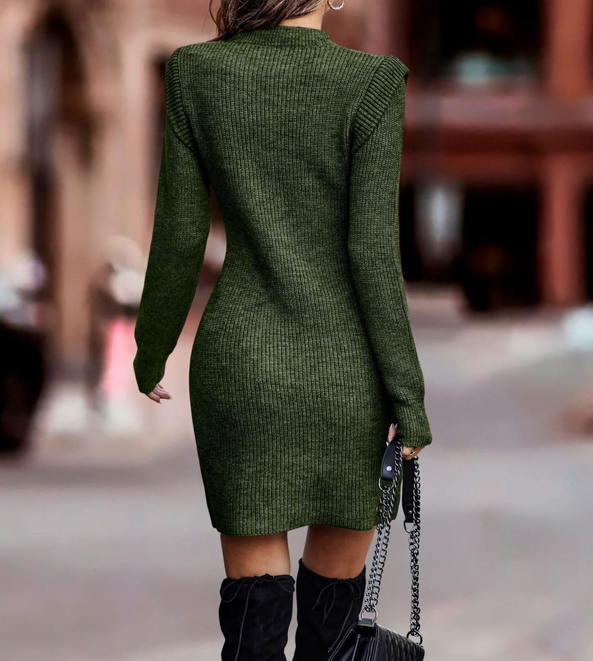 Assisi Ribbed Knit Mini Dress