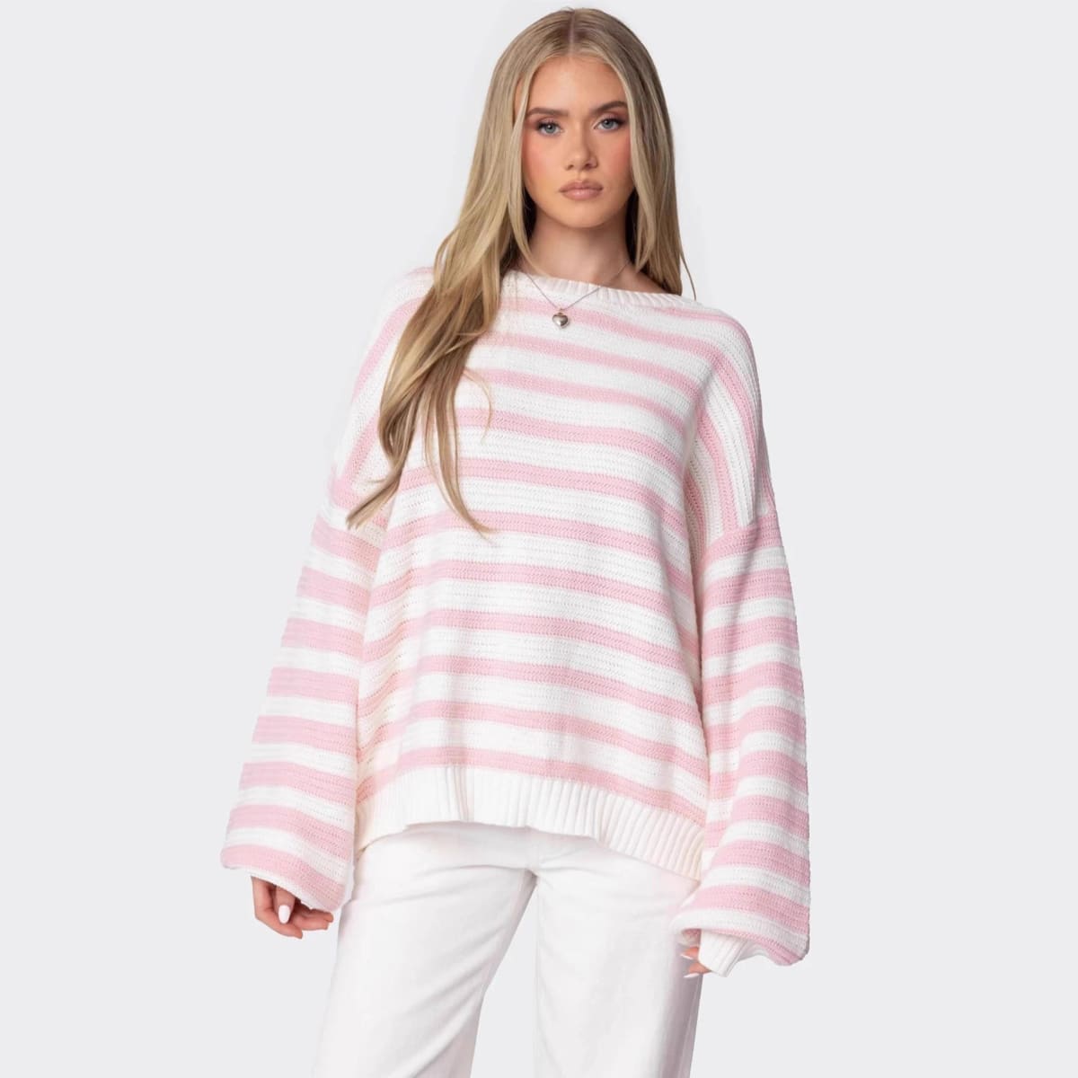 Chianti Striped Oversized Sweater