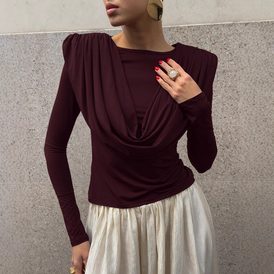 Siena Draped Neck Top