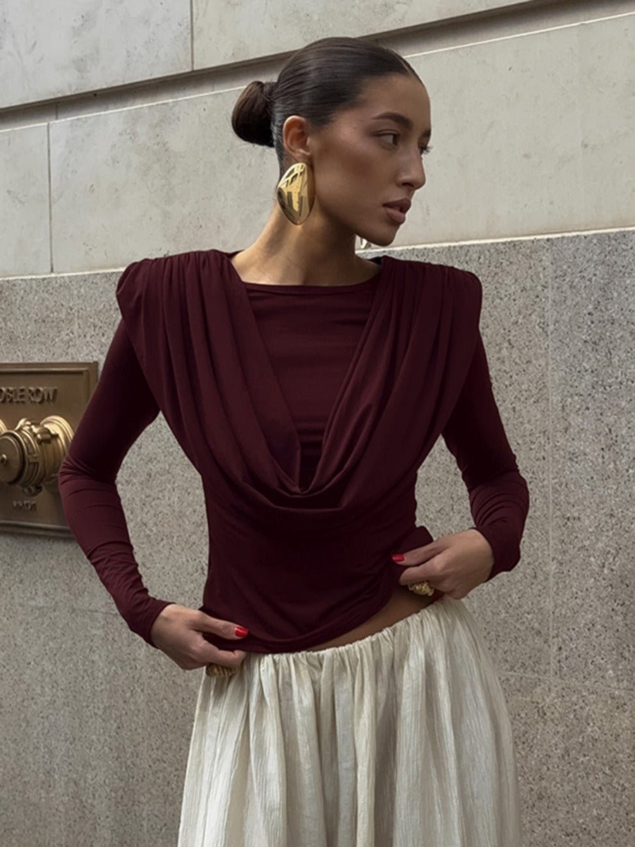 Siena Draped Neck Top