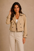 Verona Double-Breasted Cropped Jacket