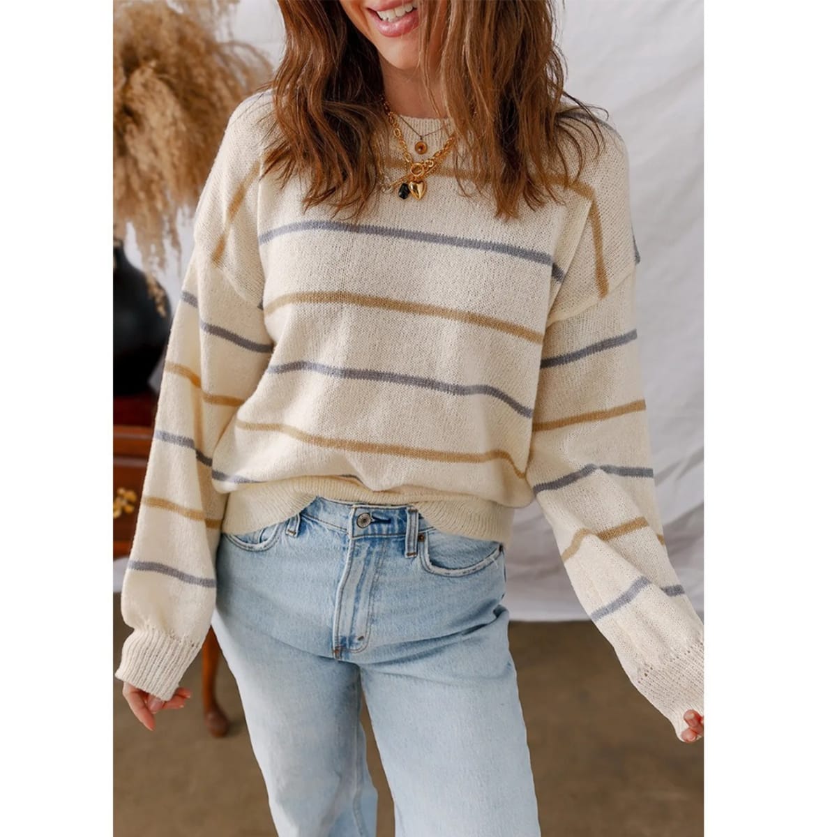 Greve Striped Sweater