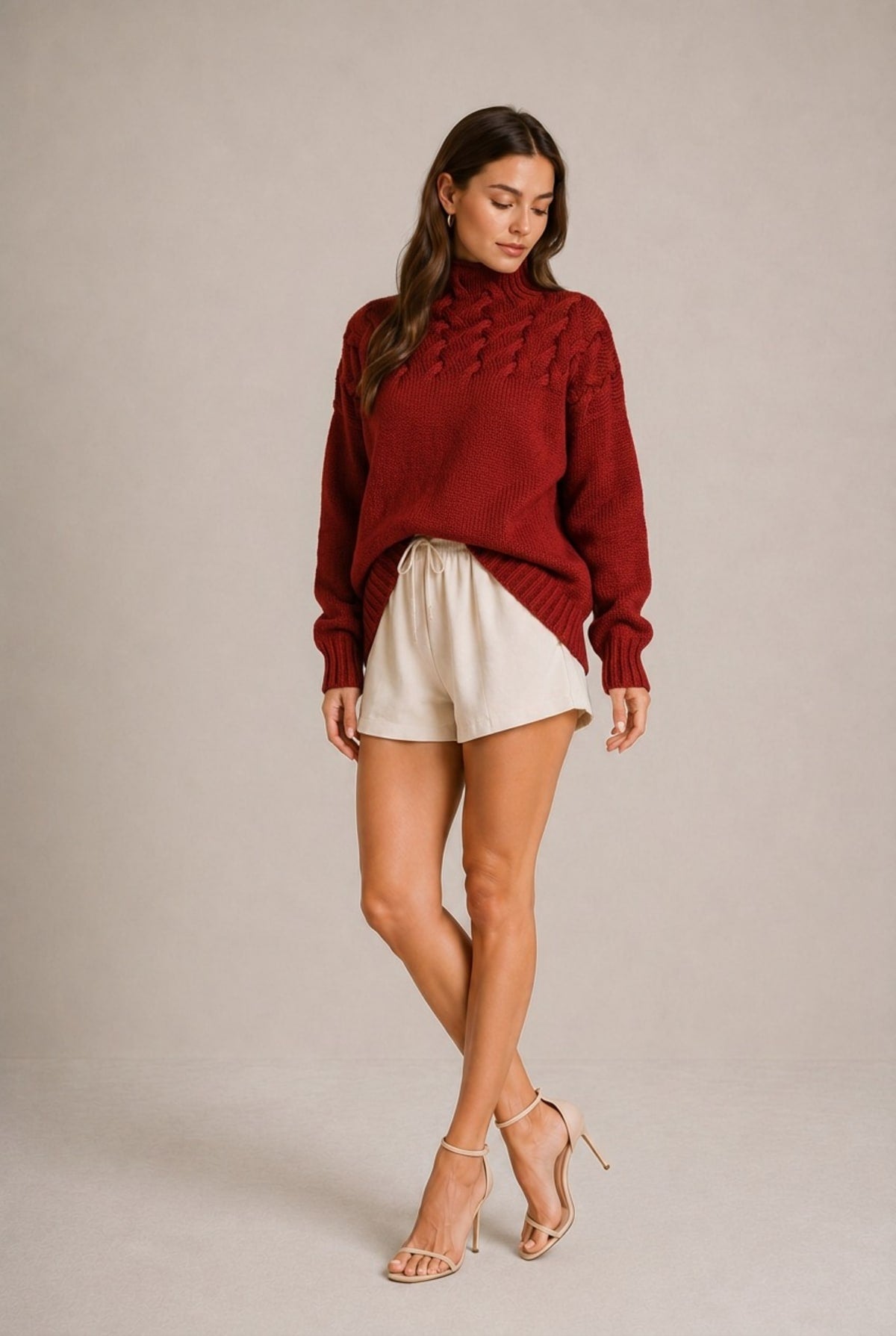 Cortona Chunky Cable-Knit Sweater