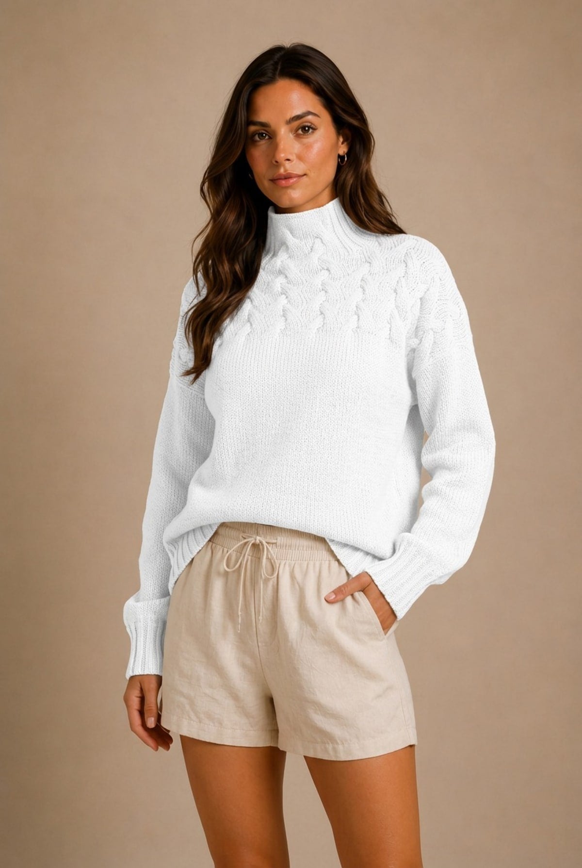 Cortona Chunky Cable-Knit Sweater