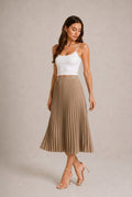 Gordes Pleated Midi Skirt