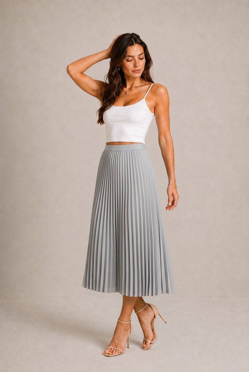 Gordes Pleated Midi Skirt