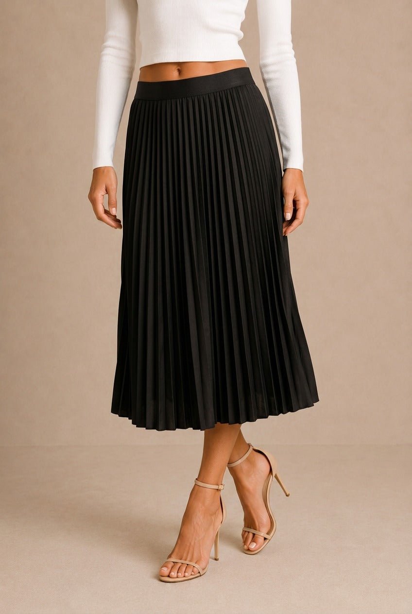 Gordes Pleated Midi Skirt