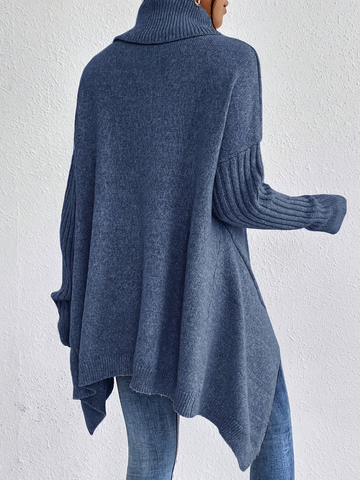 Alba Asymmetrical Turtleneck Sweater