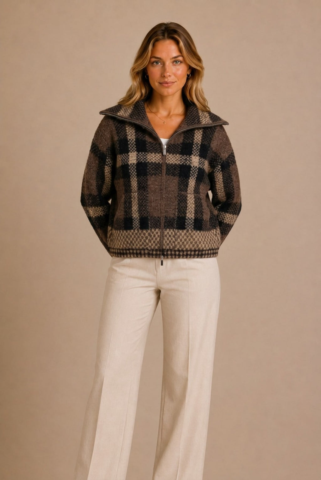 Todi Plaid Sweater