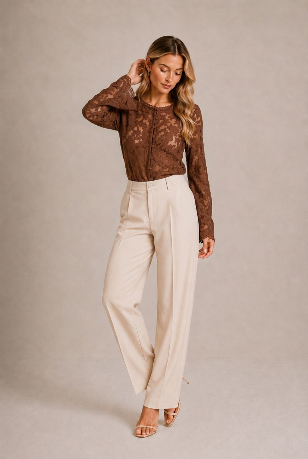 Siena Lace Cutout Top