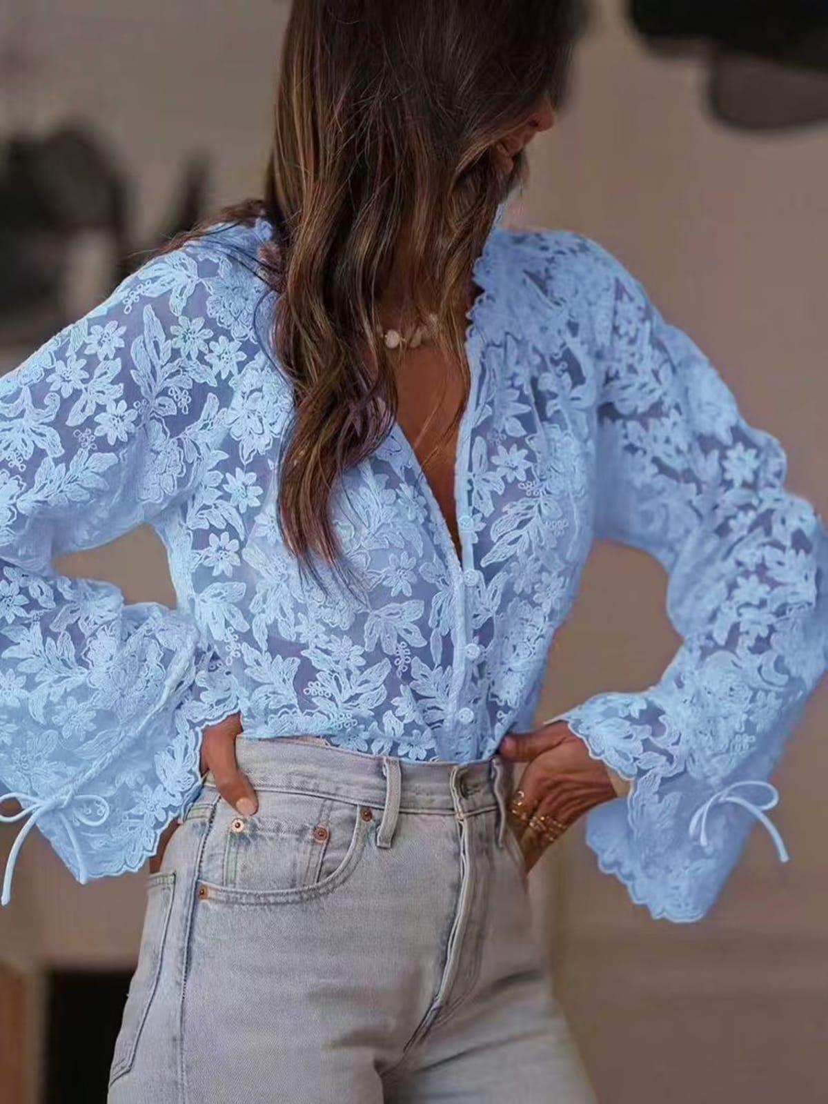 Siena Lace Cutout Top