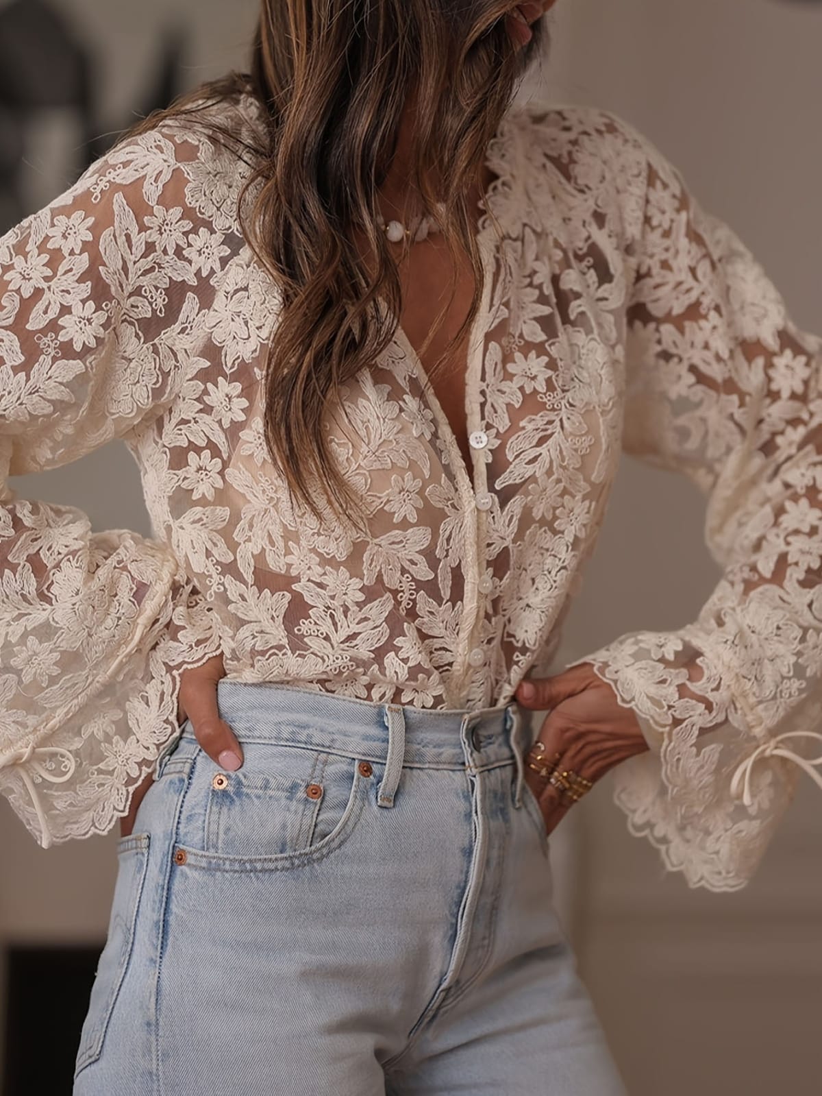 Siena Lace Cutout Top