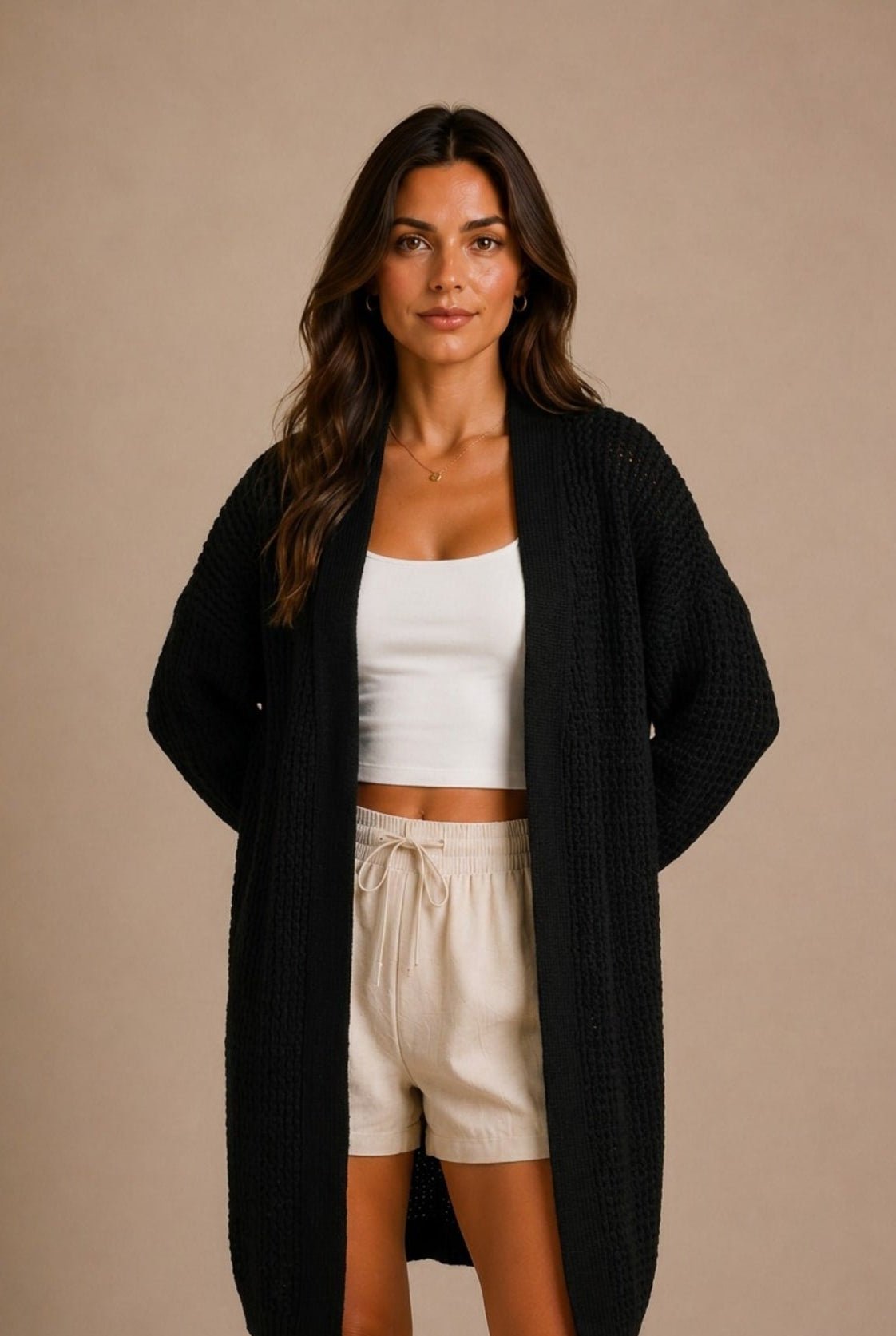 Roussillon Textured Knit Cardigan Sweater