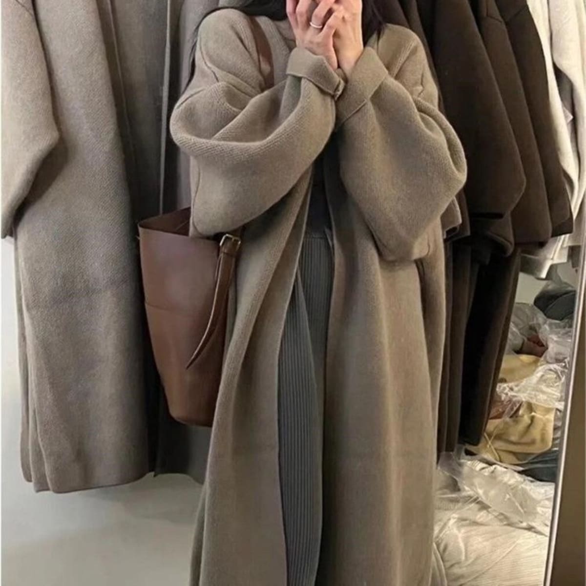 Bordeaux Oversized Cardigan