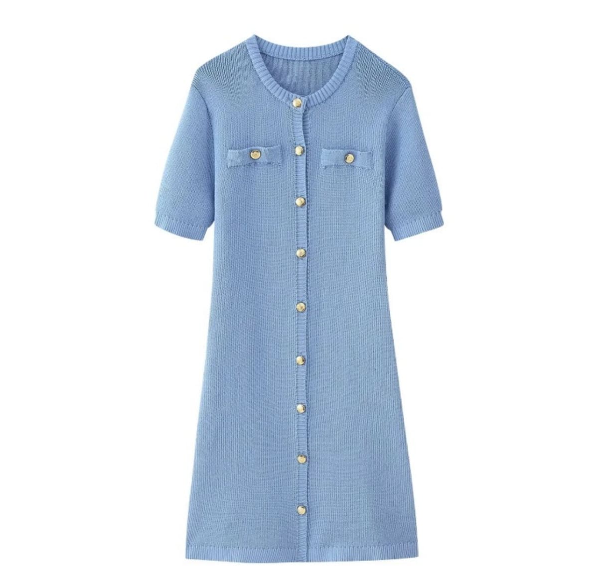 Siena Button-Front Mini Dress