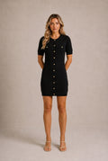 Siena Button-Front Mini Dress