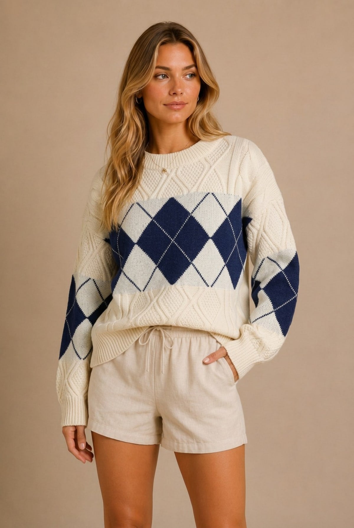 Barolo Argyle Sweater