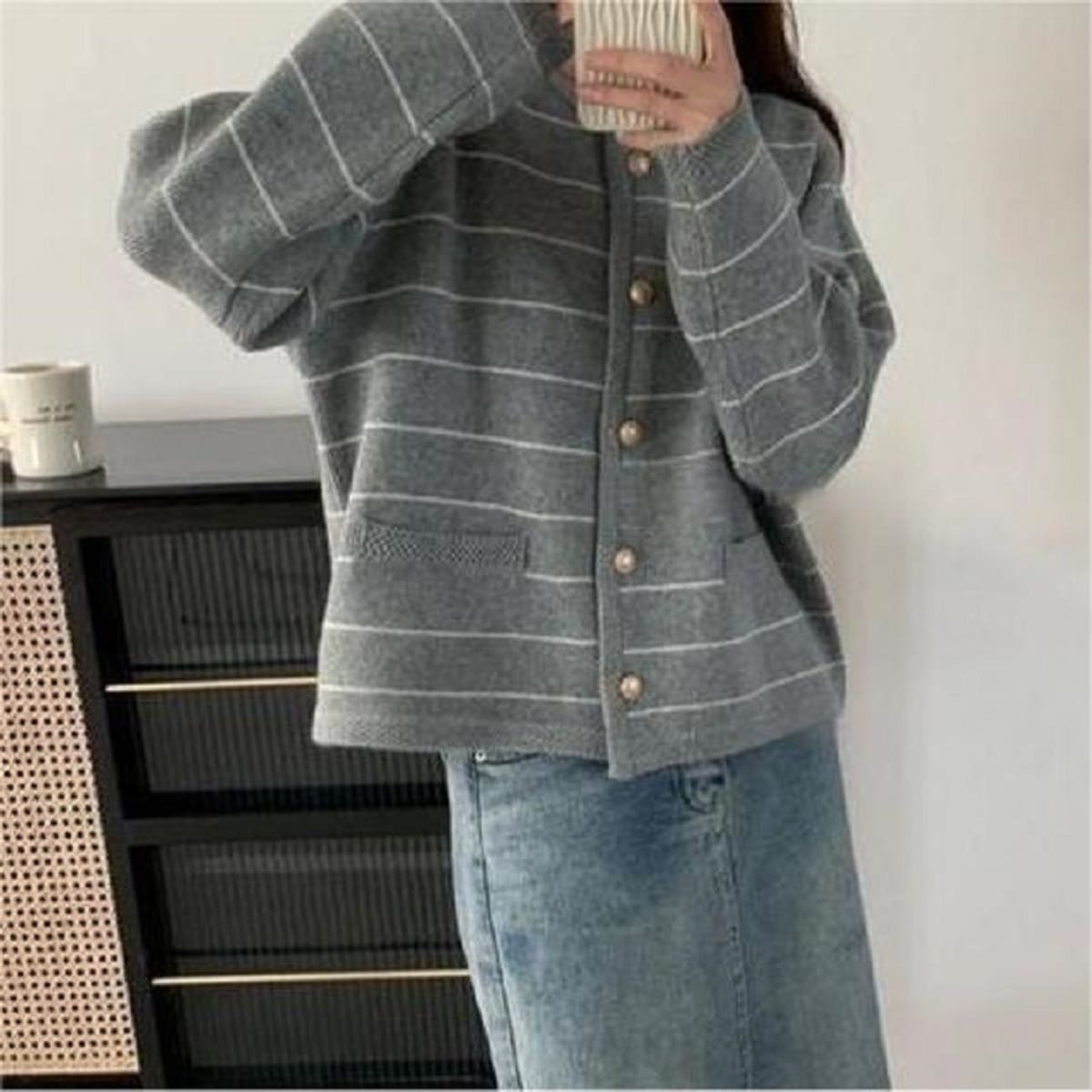 Asti Striped Cardigan Jacket