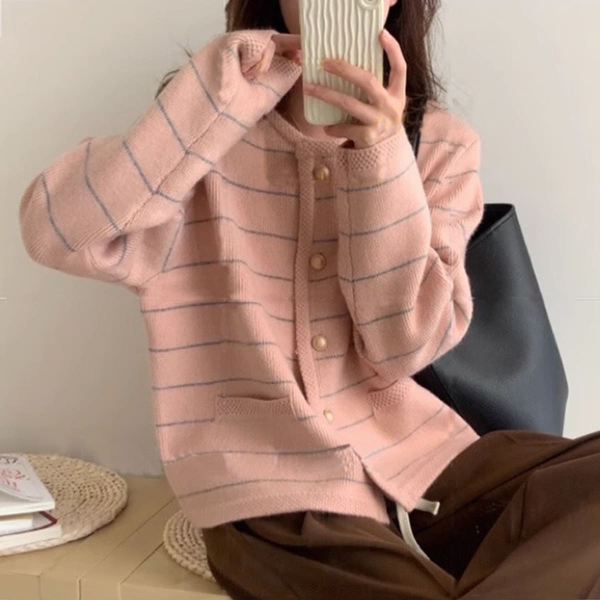 Asti Striped Cardigan Jacket