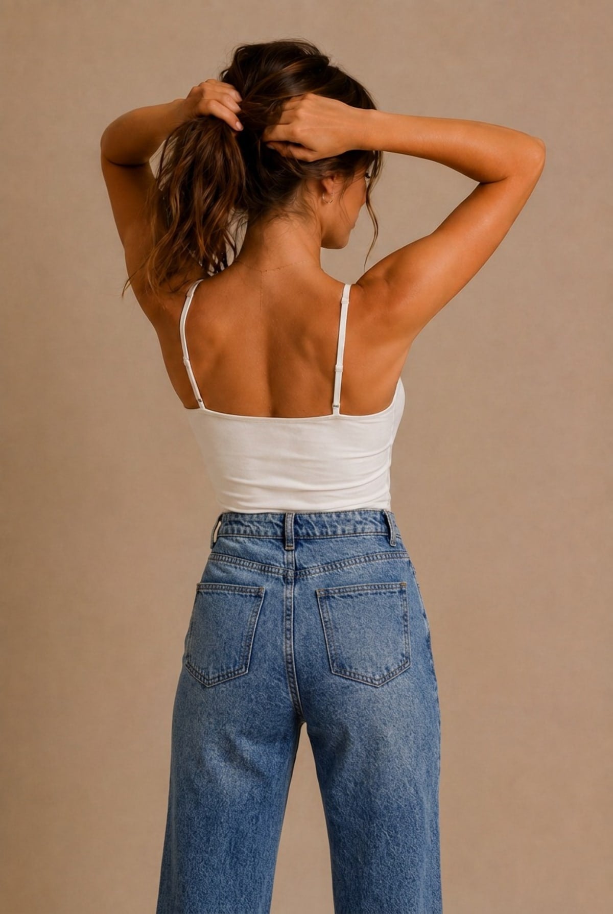 Siena High-Waisted Straight Leg Jeans